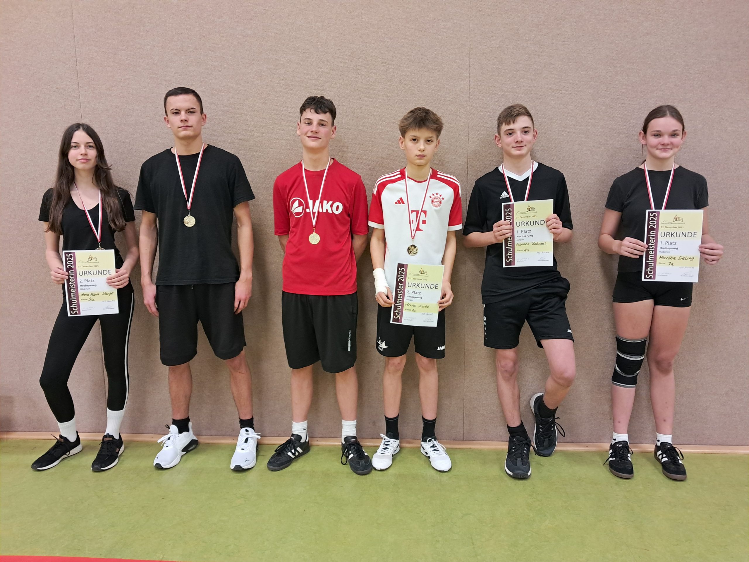 Hochsprung Schulmeisterschaft